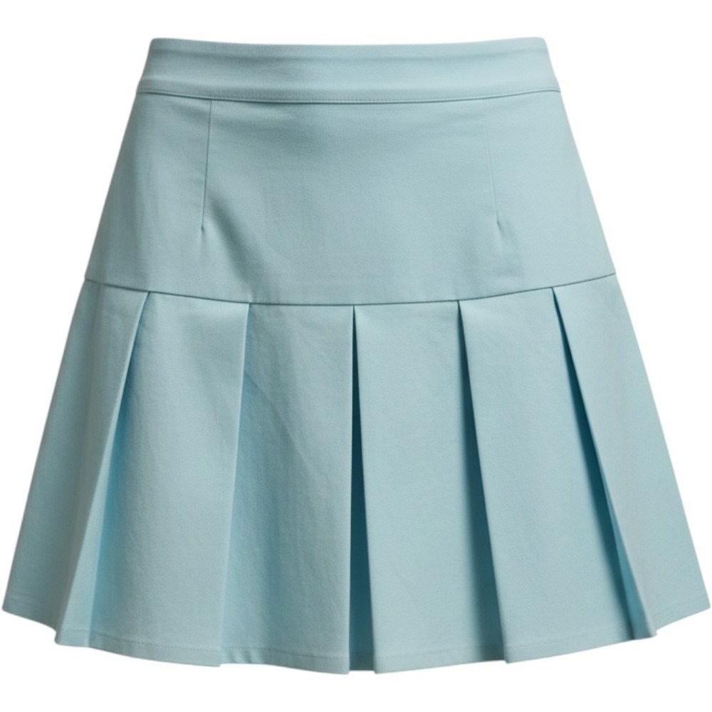 Little Olin Girls Aqua Pleated Skirt Light Blue Mini Size 14Y NWT